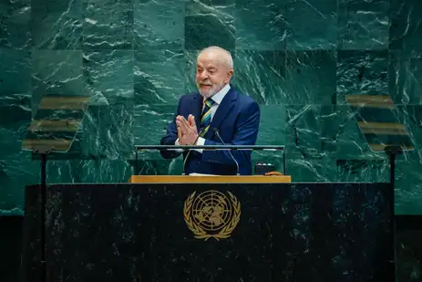 Ricardo Stuckert/PR Nova York (NY), 23/09/2025 - Presidente da República, Luiz Inácio Lula da Silva, durante a abertura do Debate Geral da 80.ª Sessão Ordinária da Assembleia Geral das Nações Unidas. Foto: Ricardo Stuckert/PR