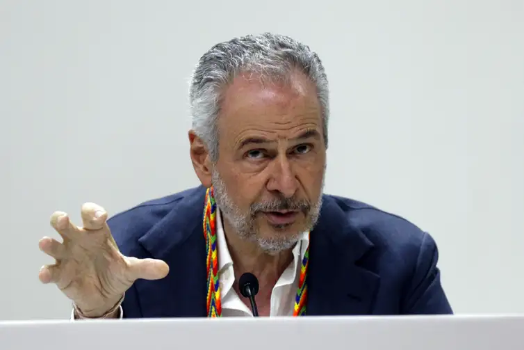 Belém (PA), 18/11/2025 - O Presidente da COP30, embaixador André Corrêa do Lago, durante coletiva de imprensa na COP30. Foto: Bruno Peres/Agência Brasil