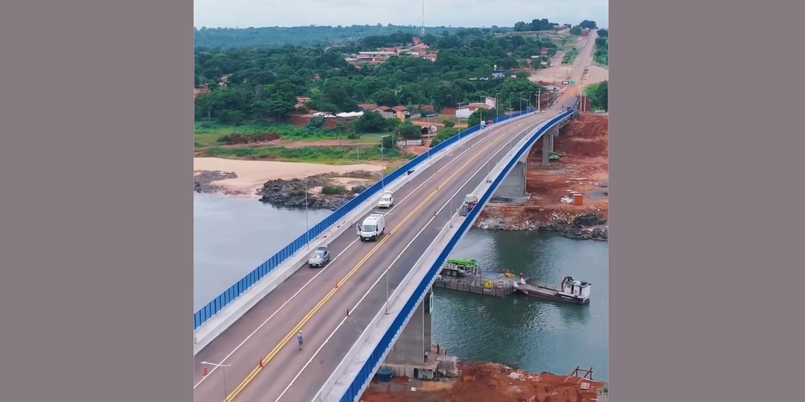Um ano depois de cair, ponte entre Maranhão e Tocantins é inaugurada
