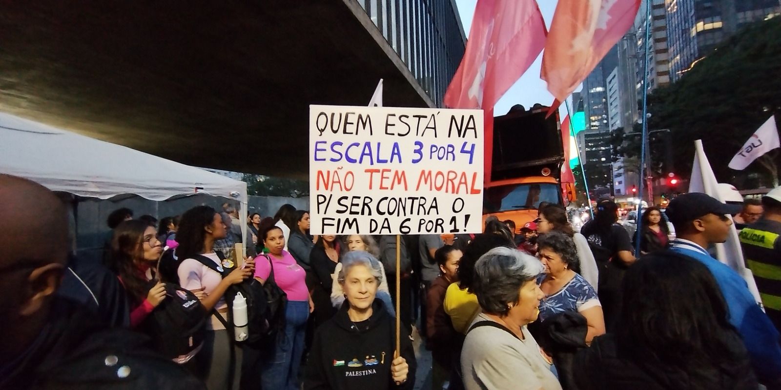 Em SP, centrais sindicais e movimentos sociais pedem fim da escala 6×1