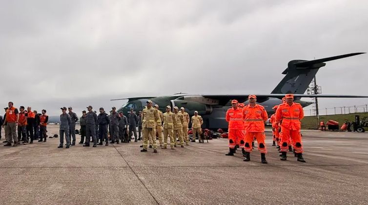 São Paulo – 26/06/2026 – Avião com ajuda humanitária do Brasil à Venezuela  • Divulgação/Corpo de Bombeiros de São Paulo