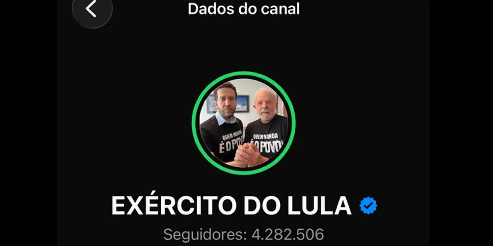 Campanha registra o canal “Exército do Lula” no TSE